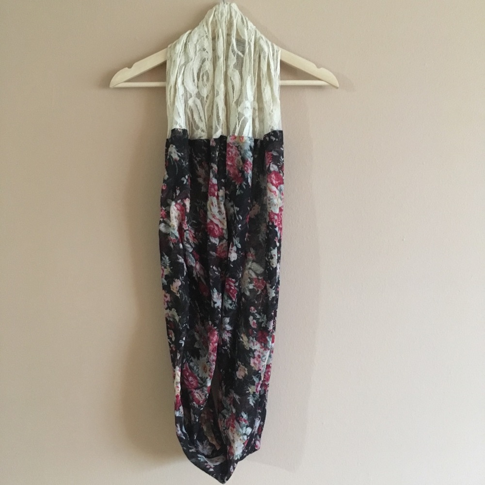 Floral/ Lace Infinity Scarf!
